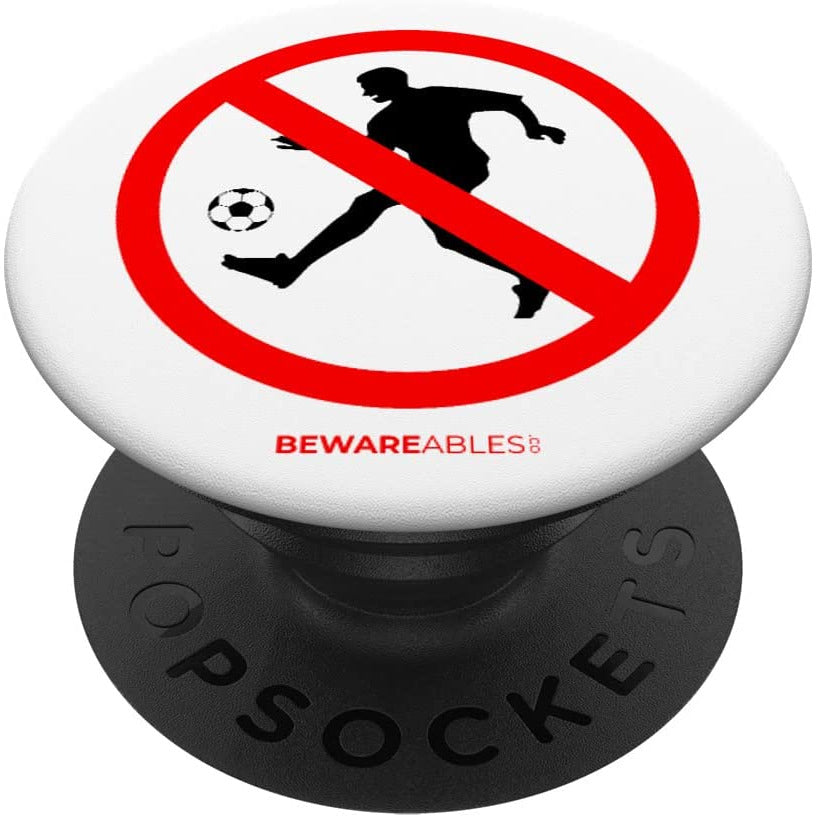 Football interdit signe drôle jeu de foot PopSocket