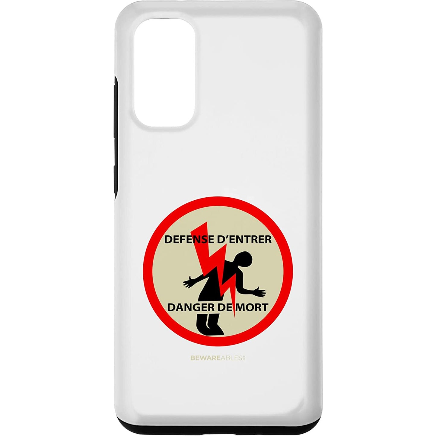 入らないでください、死の危険、フランスの電気 Samsung Phone Case