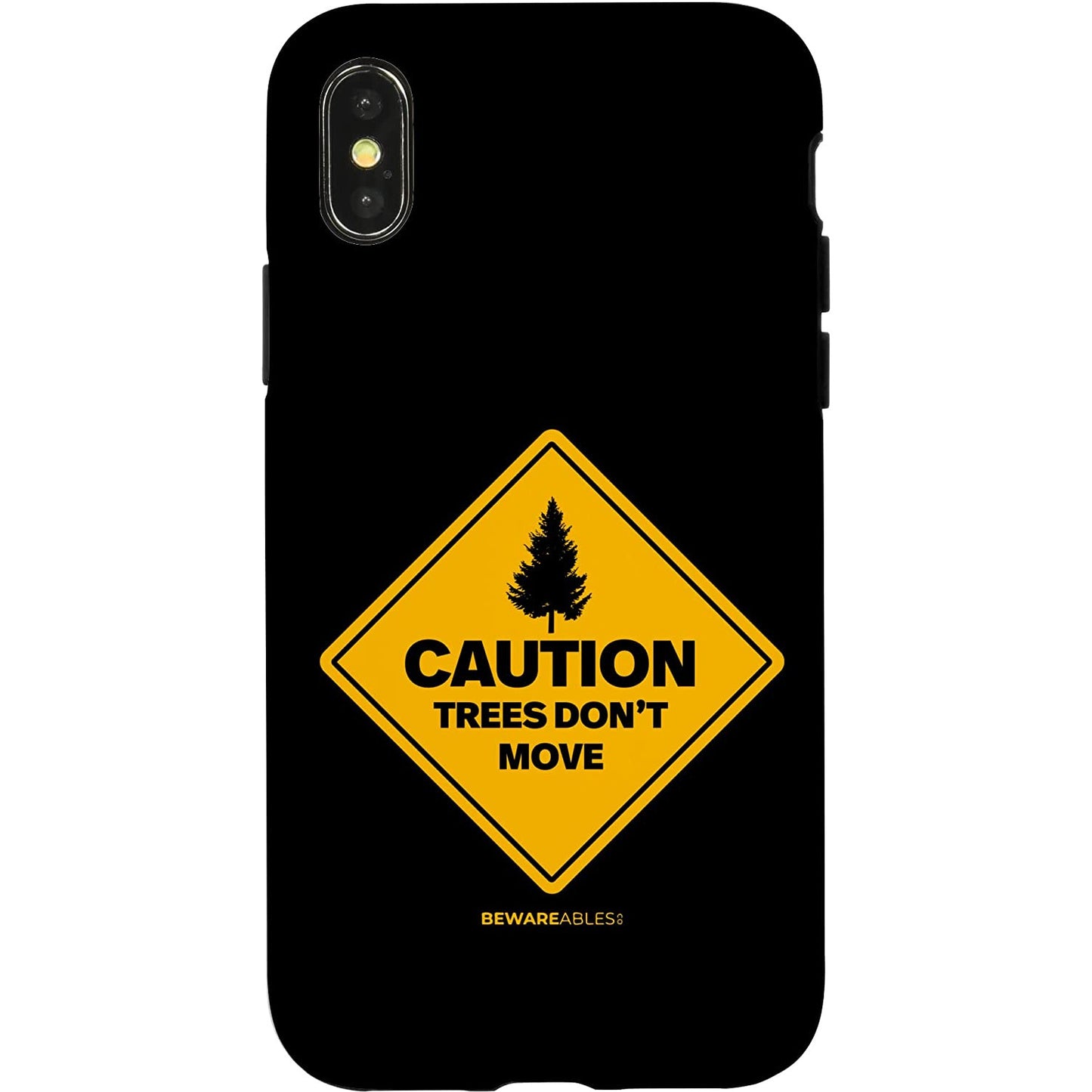 注意してください。木は動かないスキー・スノーボードの面白さ iPhone Phone Case