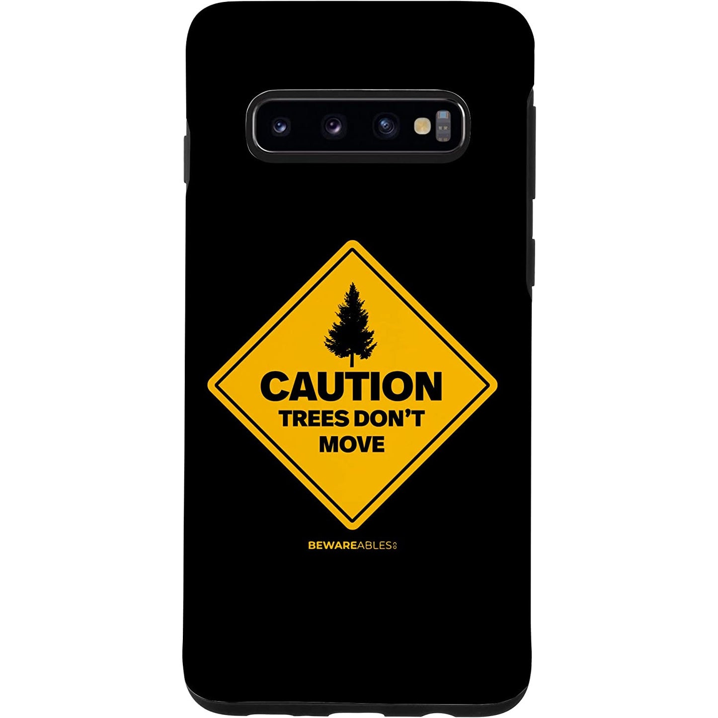 注意してください。木は動かないスキー・スノーボードの面白さ Samsung Phone Case