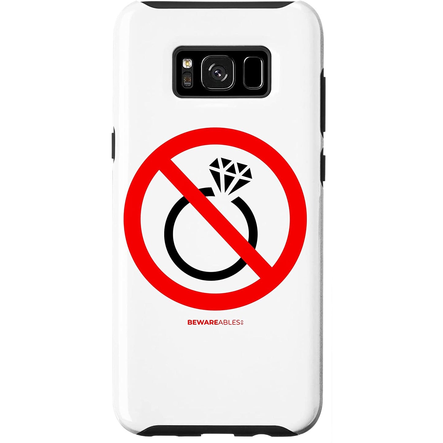 婚約なしダイヤモンドリング 面白いディボルスまたはシングルに Samsung Phone Case