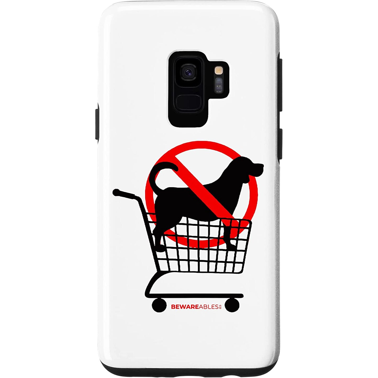 買い物カートに犬がいないおもしろ犬愛好家 Samsung Phone Case