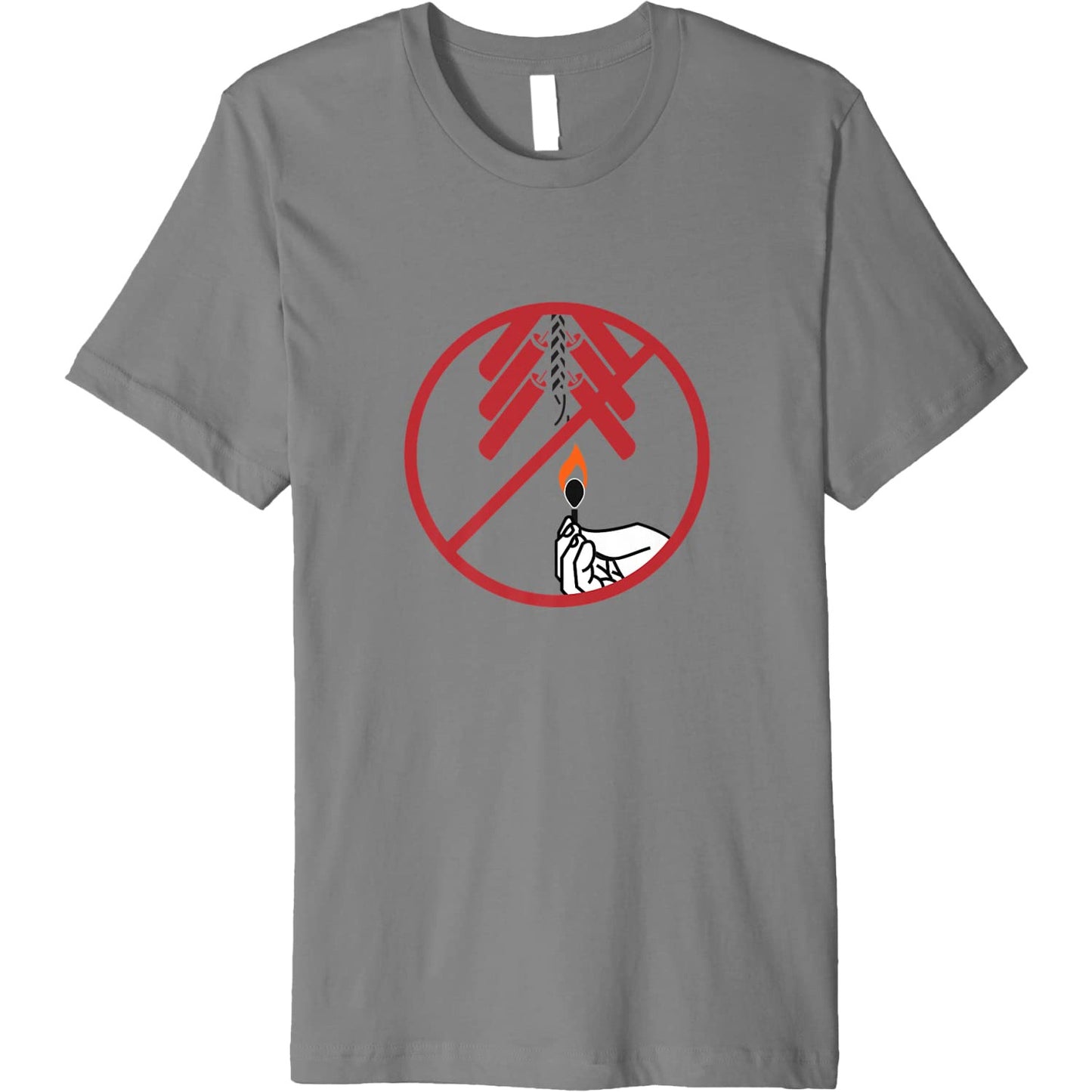 Forbidden fireworks funny celebration sign T-Shirt