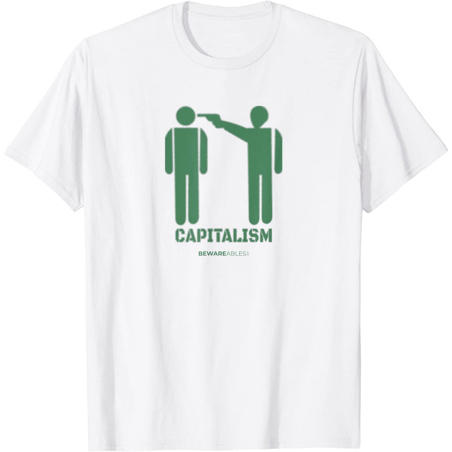頭に銃を突きつけられるような資本主義の落書き T-Shirt