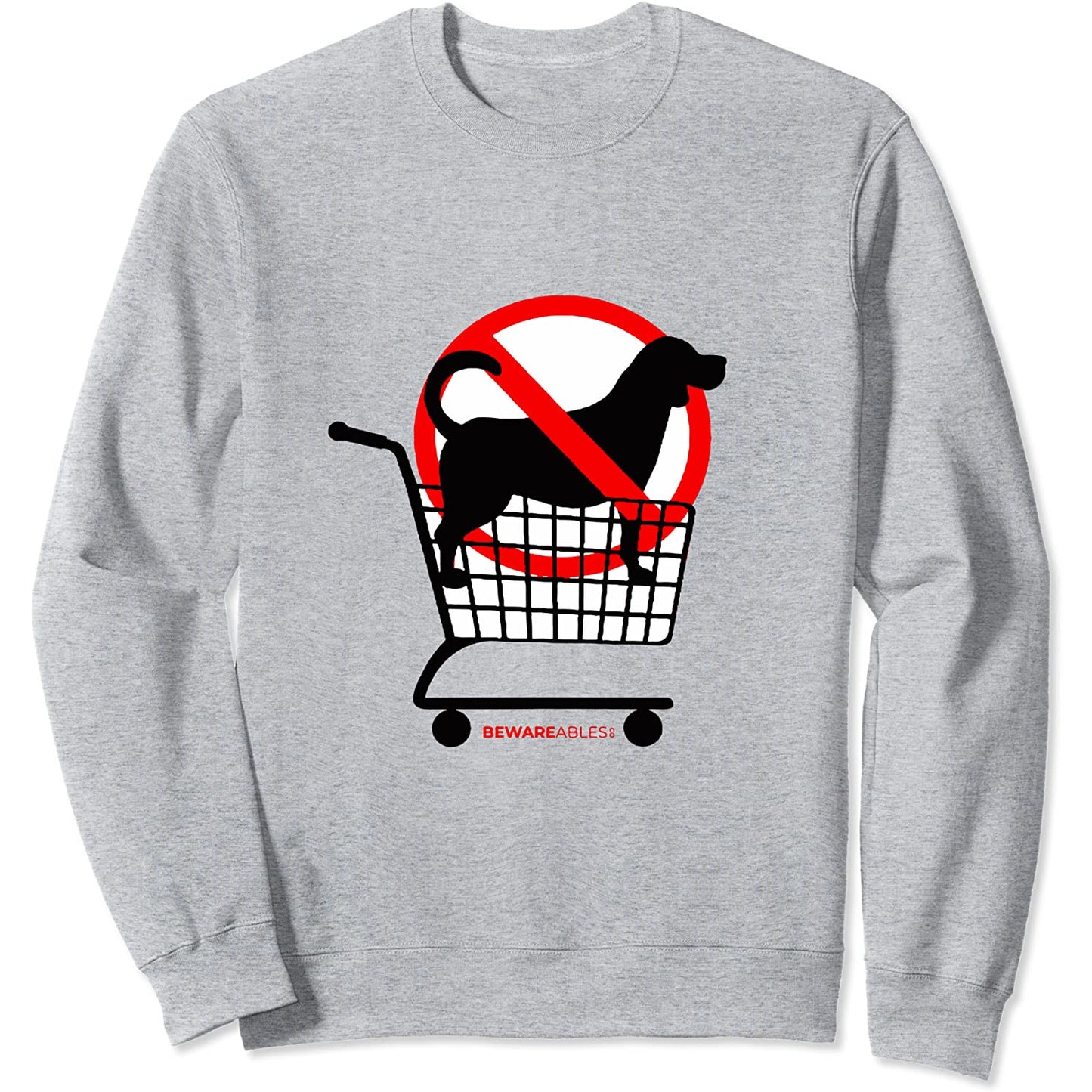 Keine Hunde im Einkaufswagen, lustiger Hundeliebhaber Sweatshirt