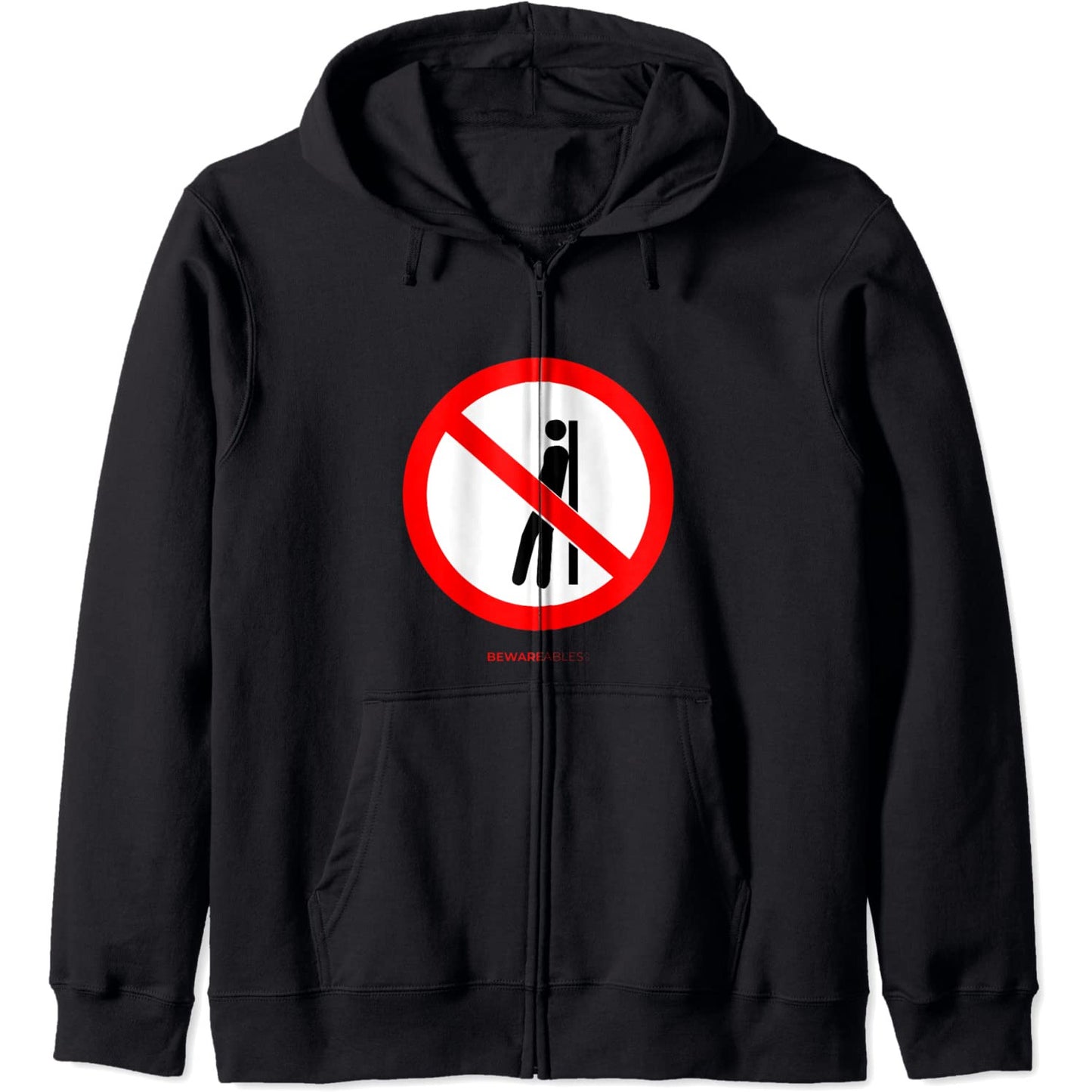 傾いたり、たむろしたり、冷やかしたり、変な看板にぶら下がったりしないこと Zip Hoodie