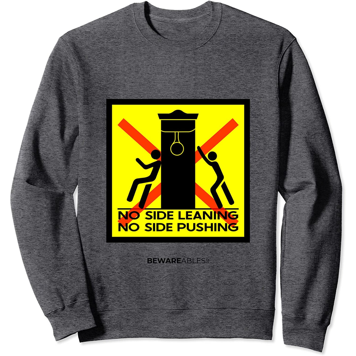 Nicht lehnen oder schieben Boxen Geschwindigkeit Tasche Sweatshirt