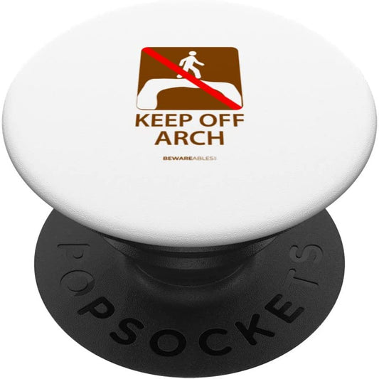 Panneau routier amusant, ne pas toucher à l'arche, randonnée PopSocket