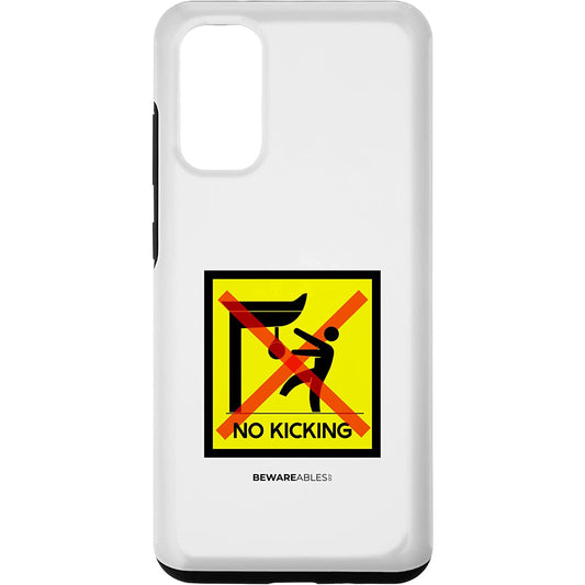 No Kicking the boxing speed bag, boxing gym funny sign Samsung Phone Case