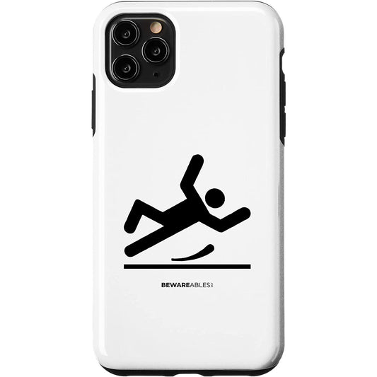 床が滑る、転び方がおかしい、不器用 iPhone Phone Case