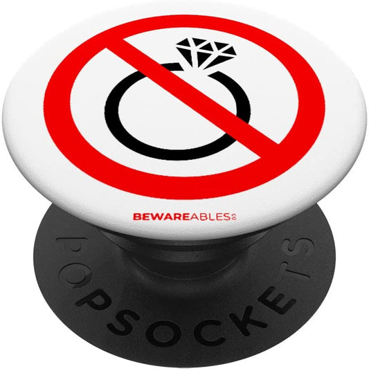 Pas de bague de fiançailles en diamant pour vous amuser ou PopSocket