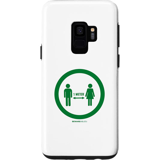 Simple social distance sign funny Pandemic Samsung Phone Case