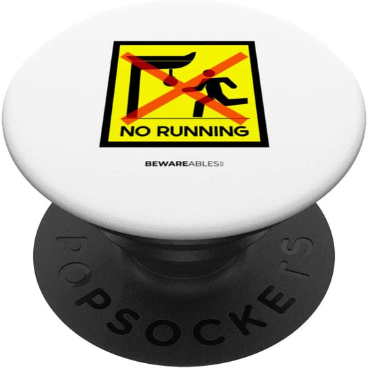 No Running Punches boxing speed bag, cartello divertente per PopSocket