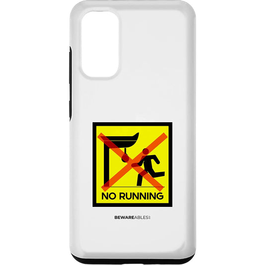 No Running Punches boxing speed bag, boxing gym funny sign Samsung Phone Case