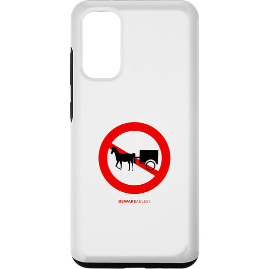 No horse drawn carts allowed vintage funny road sign Samsung Phone Case