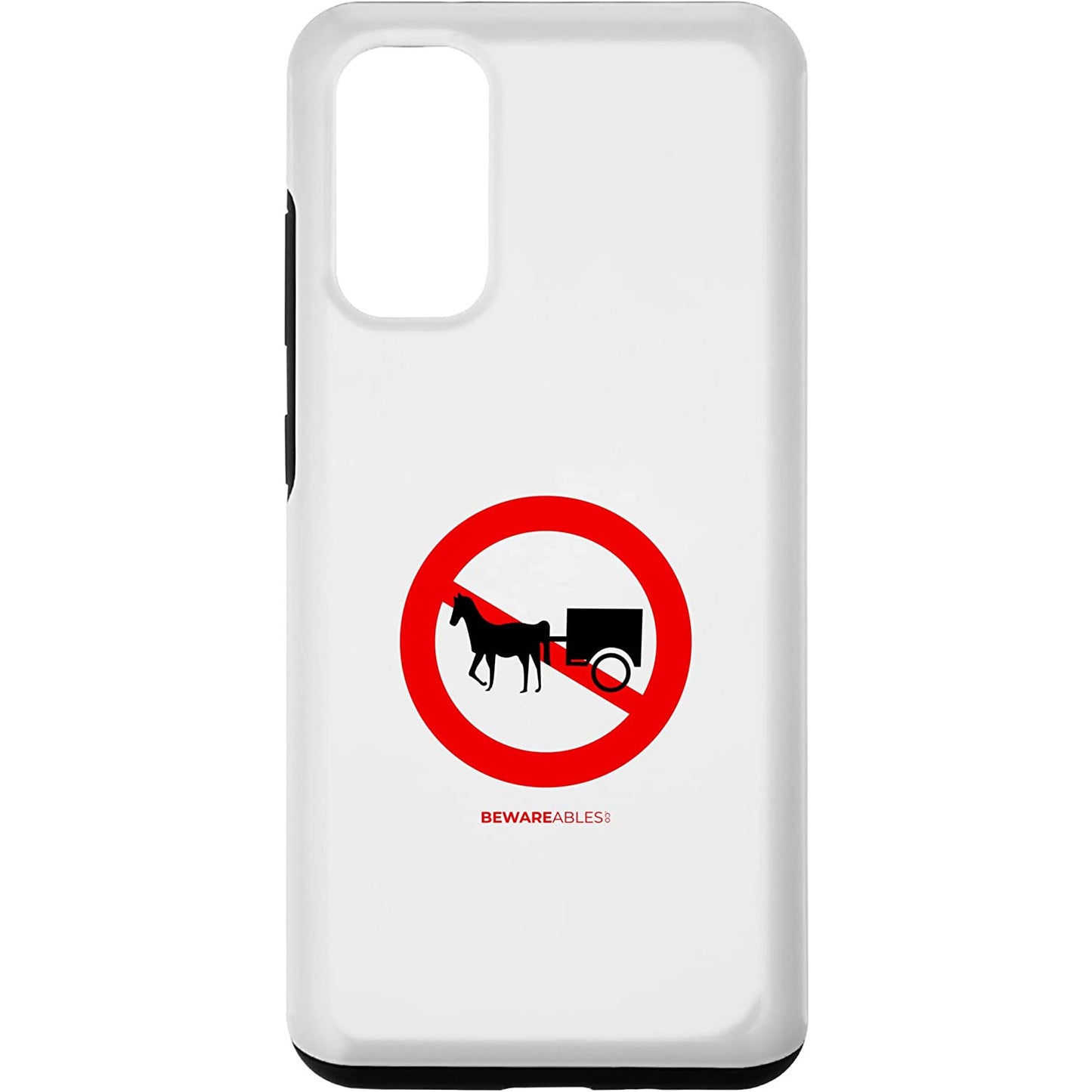 馬車の使用を禁止するヴィンテージ風の道路標識 Samsung Phone Case