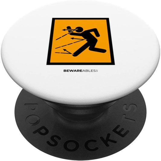 Beware of flying objects, they bounce, funny power tools PopSocket