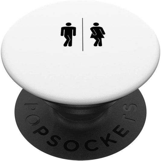 Ich muss gehen! Lustiges WC-Schild für die Toilette PopSocket