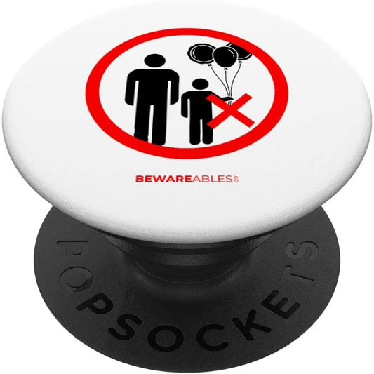 Panneaux amusants 'Pas de ballons autorisés pour les enfants PopSocket
