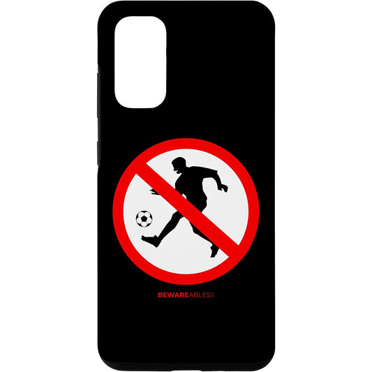 Forbidden soccer funny sign football game Samsung Phone Case