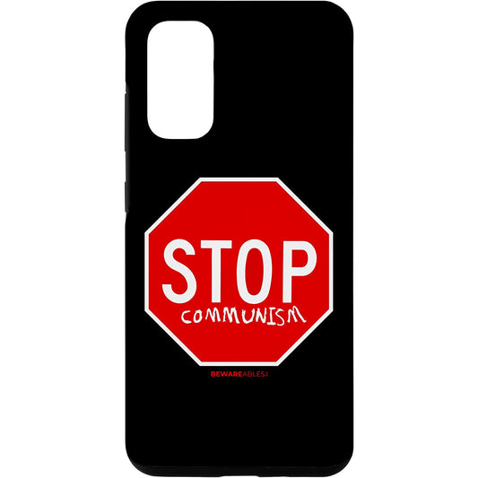 Stop Communism graffiti anti socialism funny sign Samsung Phone Case