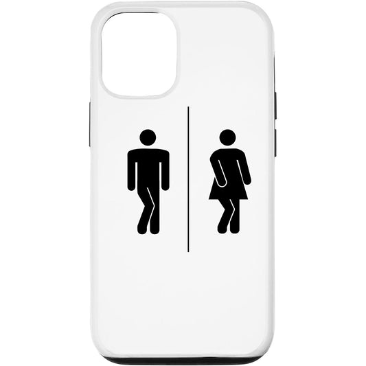 行きたい！面白いトイレの休憩所のWCサイン iPhone Phone Case