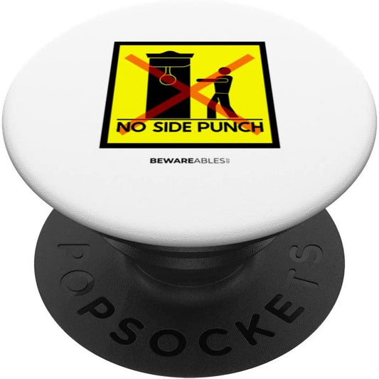 No side punch boxing speed bag, boxing gym funny sign PopSocket