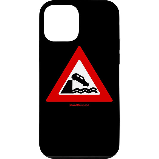 Don't drive your car into the water 面白い道路標識 旅行 iPhone Phone Case