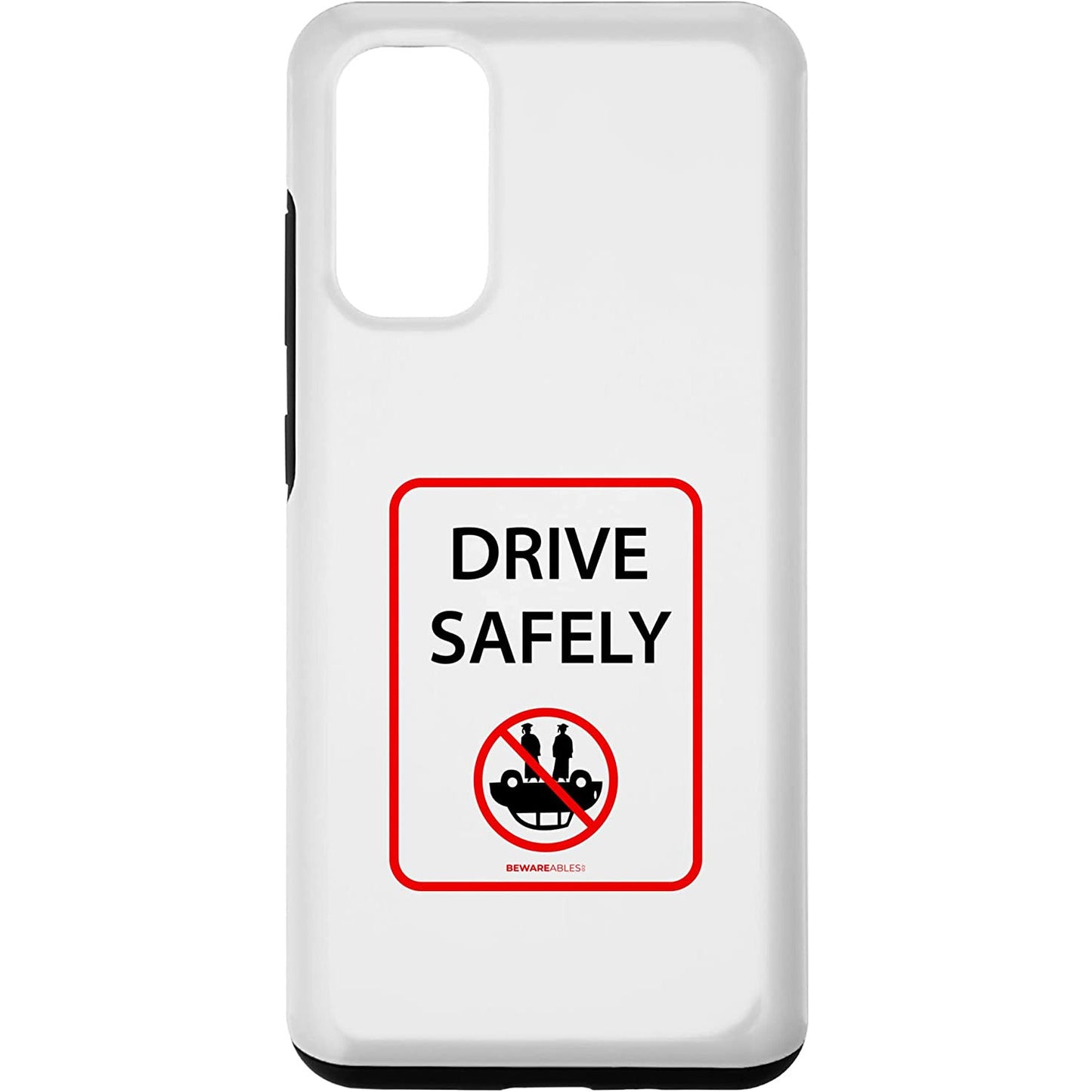 安全運転、おかしな標識、車を横転させるな Samsung Phone Case