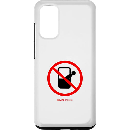 Don't look down from the Gondola tram or lift funny sign Samsung Phone Case