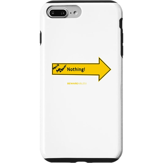 何もないところで大騒ぎ 面白い矢印サイン グラフィティ iPhone Phone Case