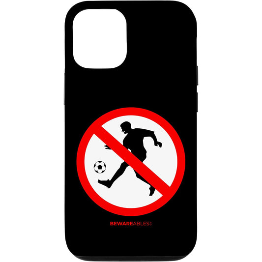 Forbidden soccer funny sign football game iPhone Phone Case