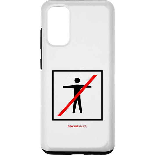 No human allowed. Funny confusing sign Samsung Phone Case