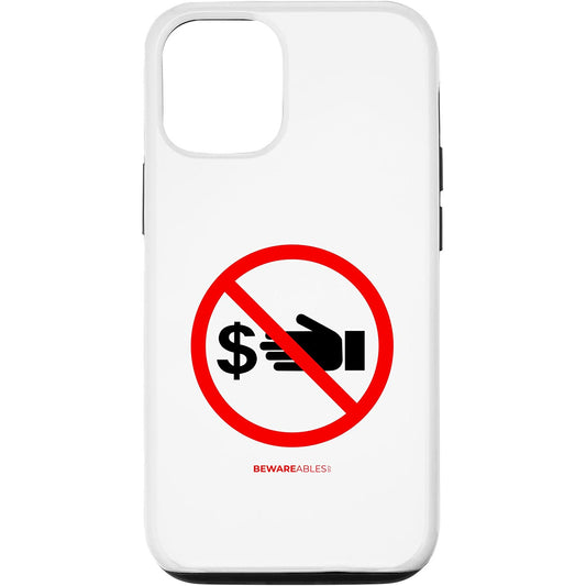 Keep hands of my money, no cash allowed, funny sign iPhone Phone Case