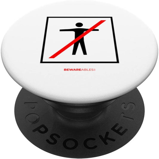 Aucun humain n'est autorisé. Panneau amusant et déroutant PopSocket