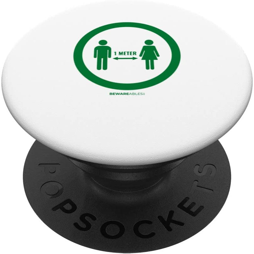 Simple social distance sign funny Pandemic PopSocket