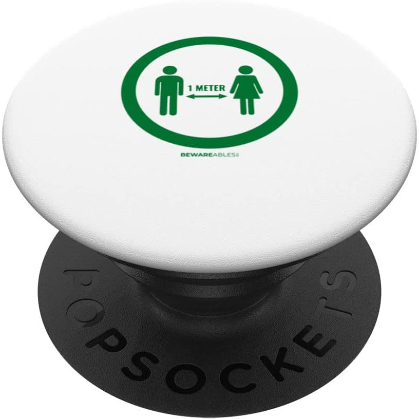 Signe simple de distance sociale drôle Pandemic PopSocket