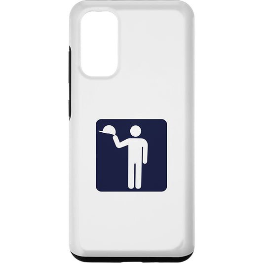 脱帽、硬質帽は不要、おかしな標識 Samsung Phone Case