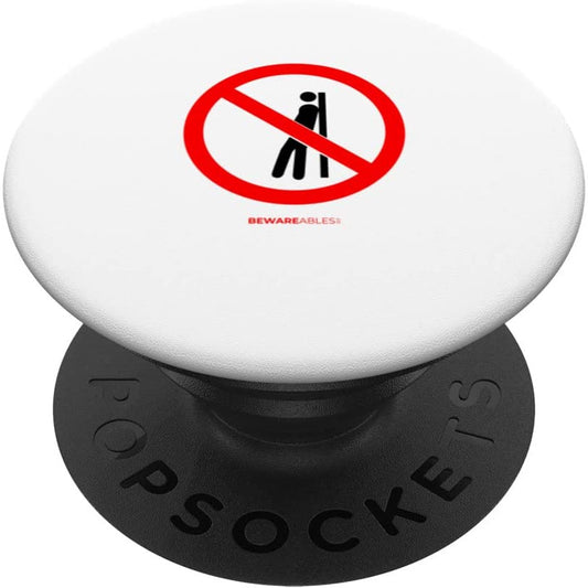 No leaning, loitering, chilling or hanging around funny sign PopSocket