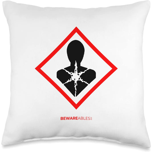 Electricity will steal your soul, or just zap you, real sign Throw Pillow