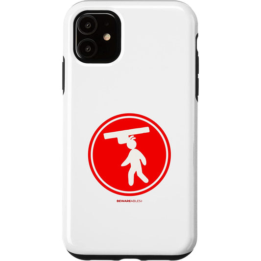 Watch your head tall people problems おもしろサイン iPhone Phone Case