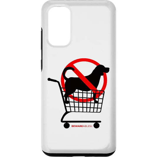 No dogs in the shopping cart funny dog lover Samsung Phone Case