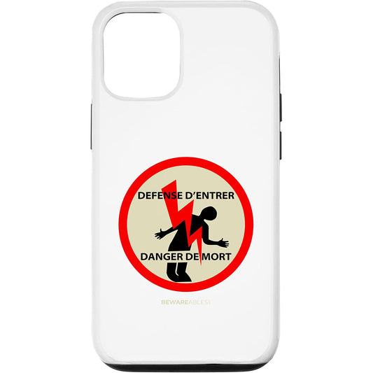 Do not enter, danger of death, French electricity iPhone Phone Case