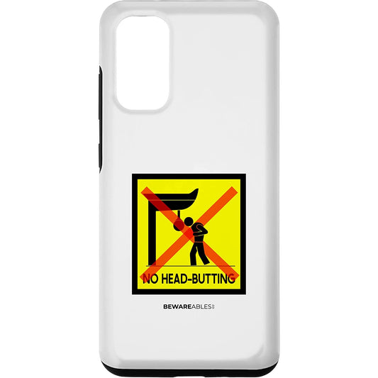 No head butting boxing speed bag, boxing gym funny sign Samsung Phone Case