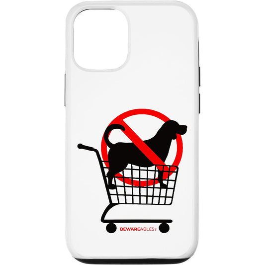 No dogs in the shopping cart funny dog lover iPhone Phone Case