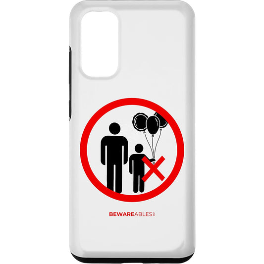 Funny amusement park sign, No balloons allowed for kids Samsung Phone Case