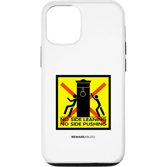 No leaning or push boxing speed bag, boxing gym funny sign iPhone Phone Case