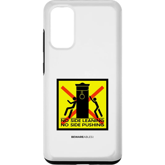 No leaning or push boxing speed bag, boxing gym funny sign Samsung Phone Case