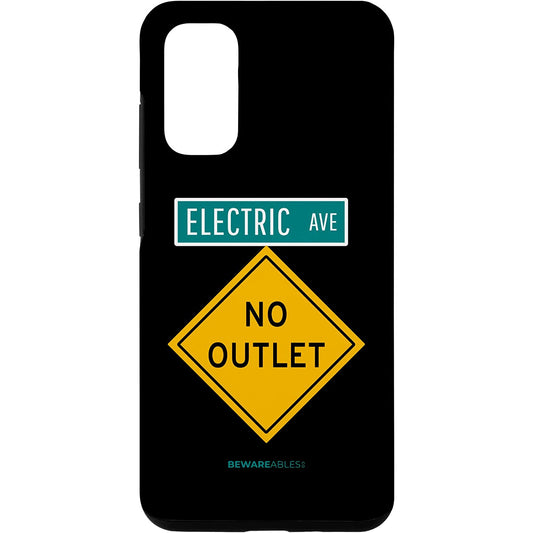 No outlet on an Avenue called Electric for EVs Funny Samsung Phone Case