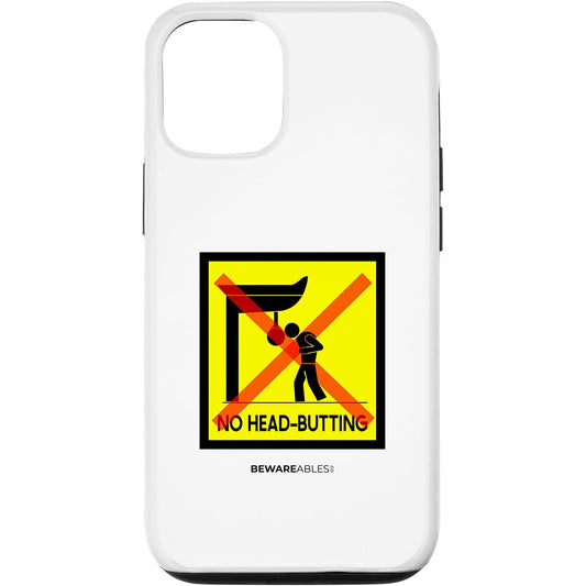 No head butting boxing speed bag, boxing gym funny sign iPhone Phone Case